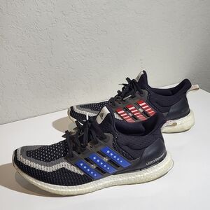 Adidas Ultra Boost Men's Shoes - Black, Blue, and Red